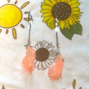 Bohemian Feather Hair Clips